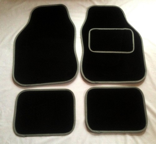 Black grey car mats for - black,